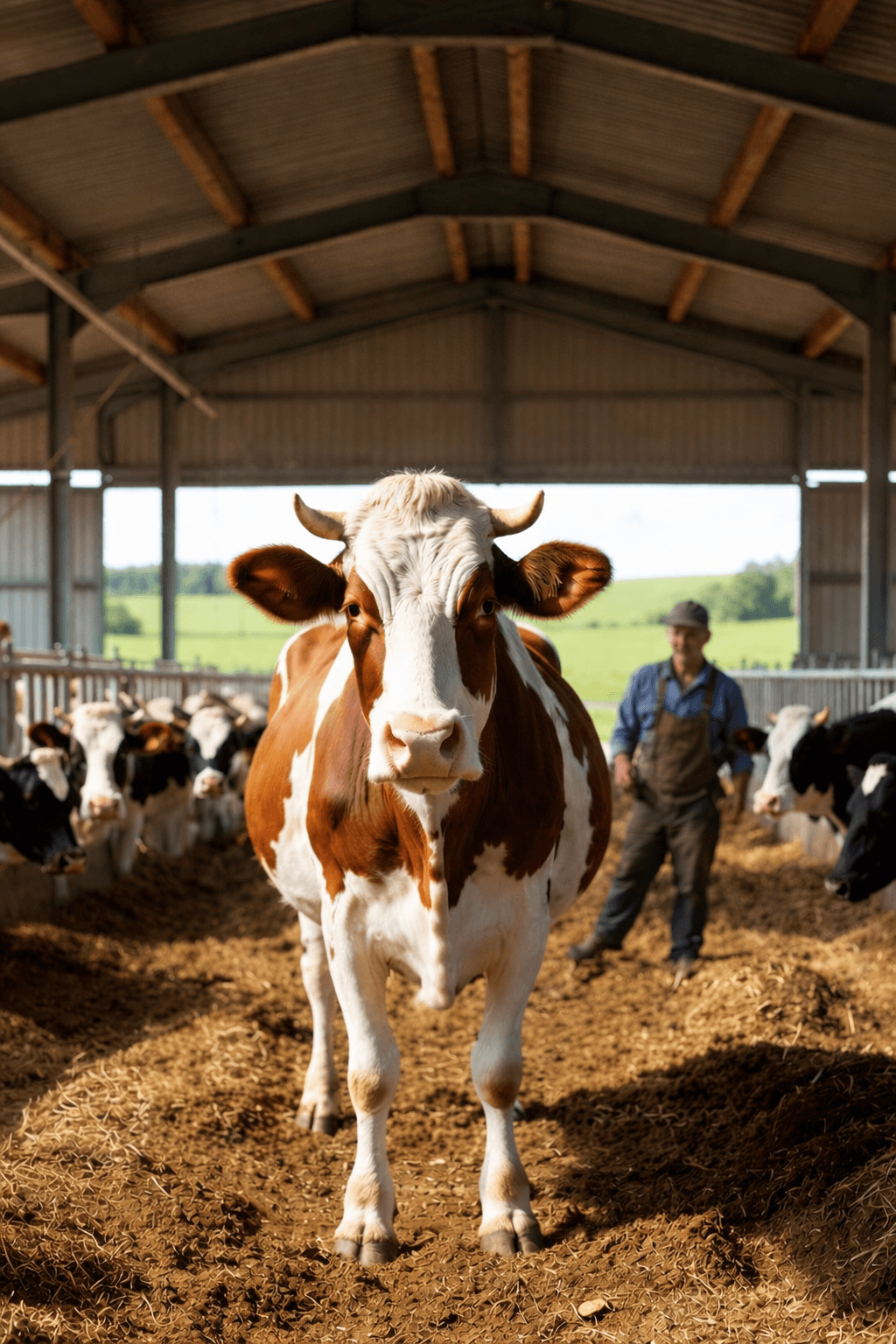 Meineherde Herdenverwaltung App auf Smartphone im Stall